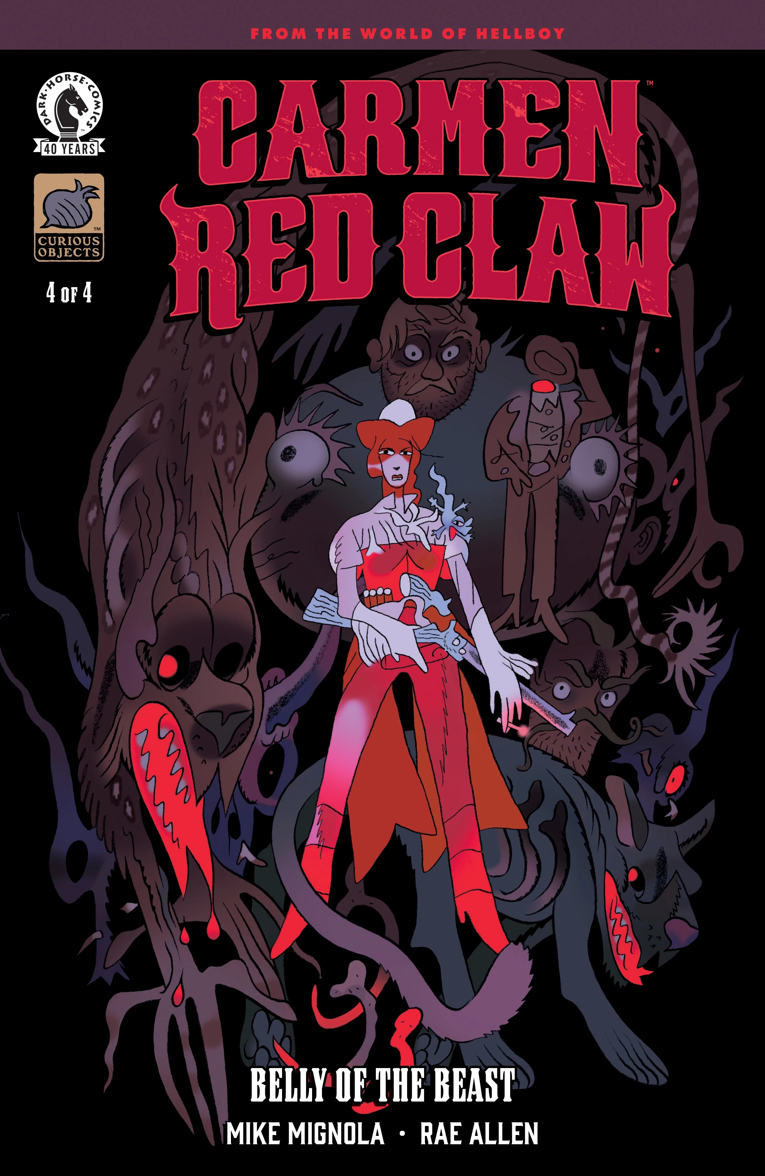 Carmen Red Claw:
Belly of the Beast #4
variant cover by Benjamin Schipper