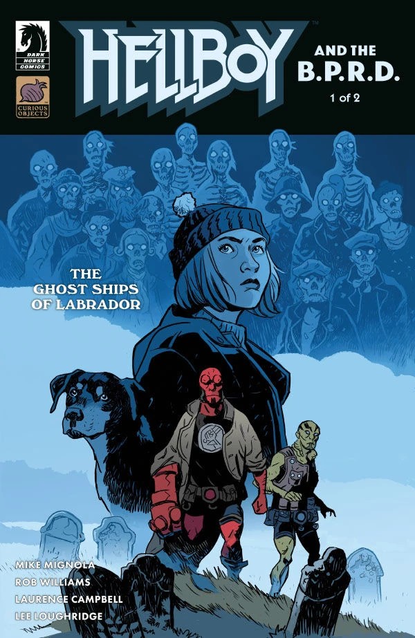 Hellboy and the B.P.R.D.: The Ghost Ships of Labrador #1
variant cover by Matt Smith