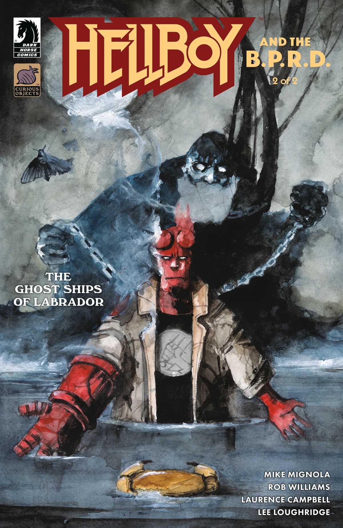 Hellboy and the B.P.R.D.: The Ghost Ships of Labrador #2
variant cover by Daniele Serra