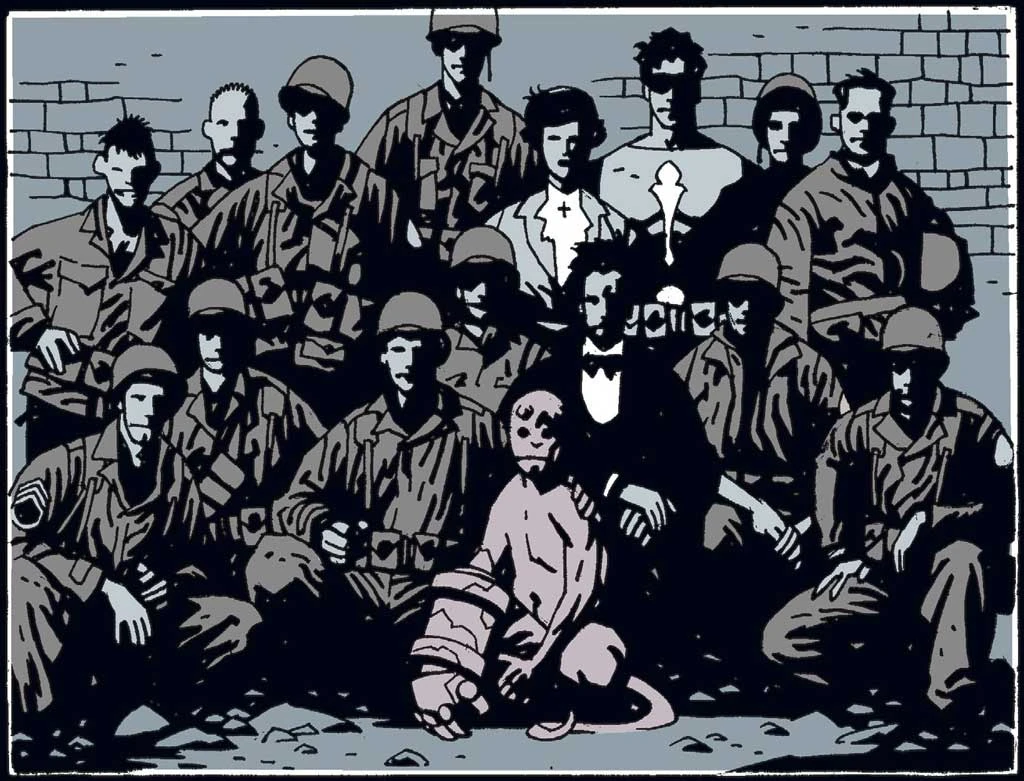 1944 年 12 月 23 日。Broom 在图中位于地狱男爵右侧。