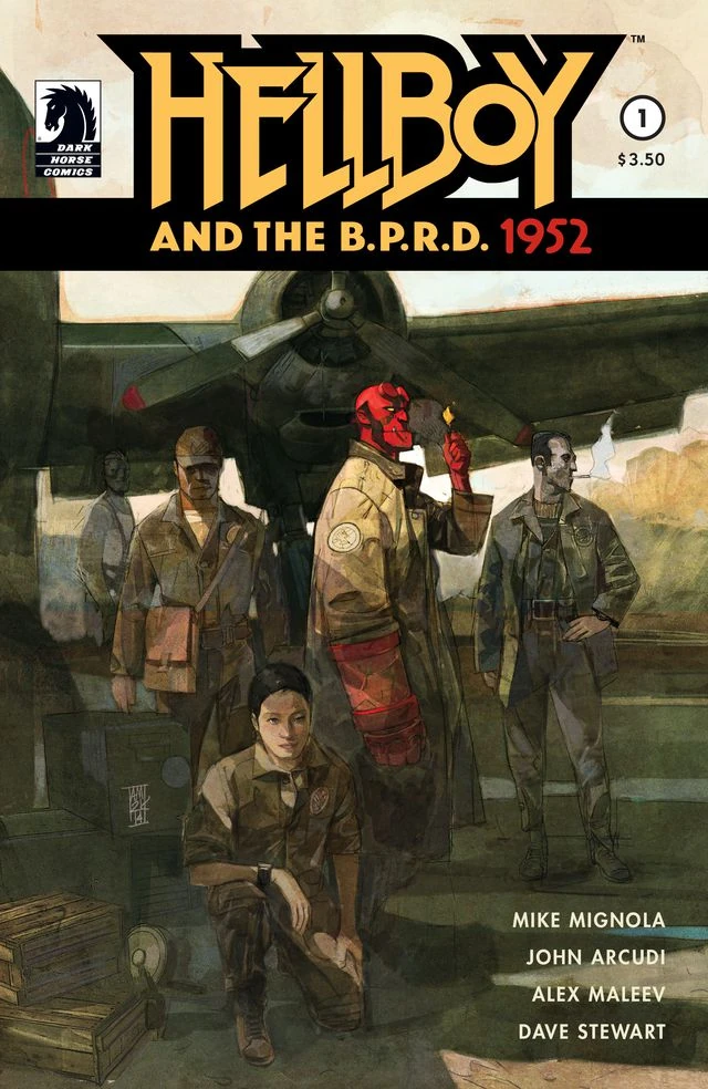1952 年，八岁的地狱男爵加入 B.P.R.D.。