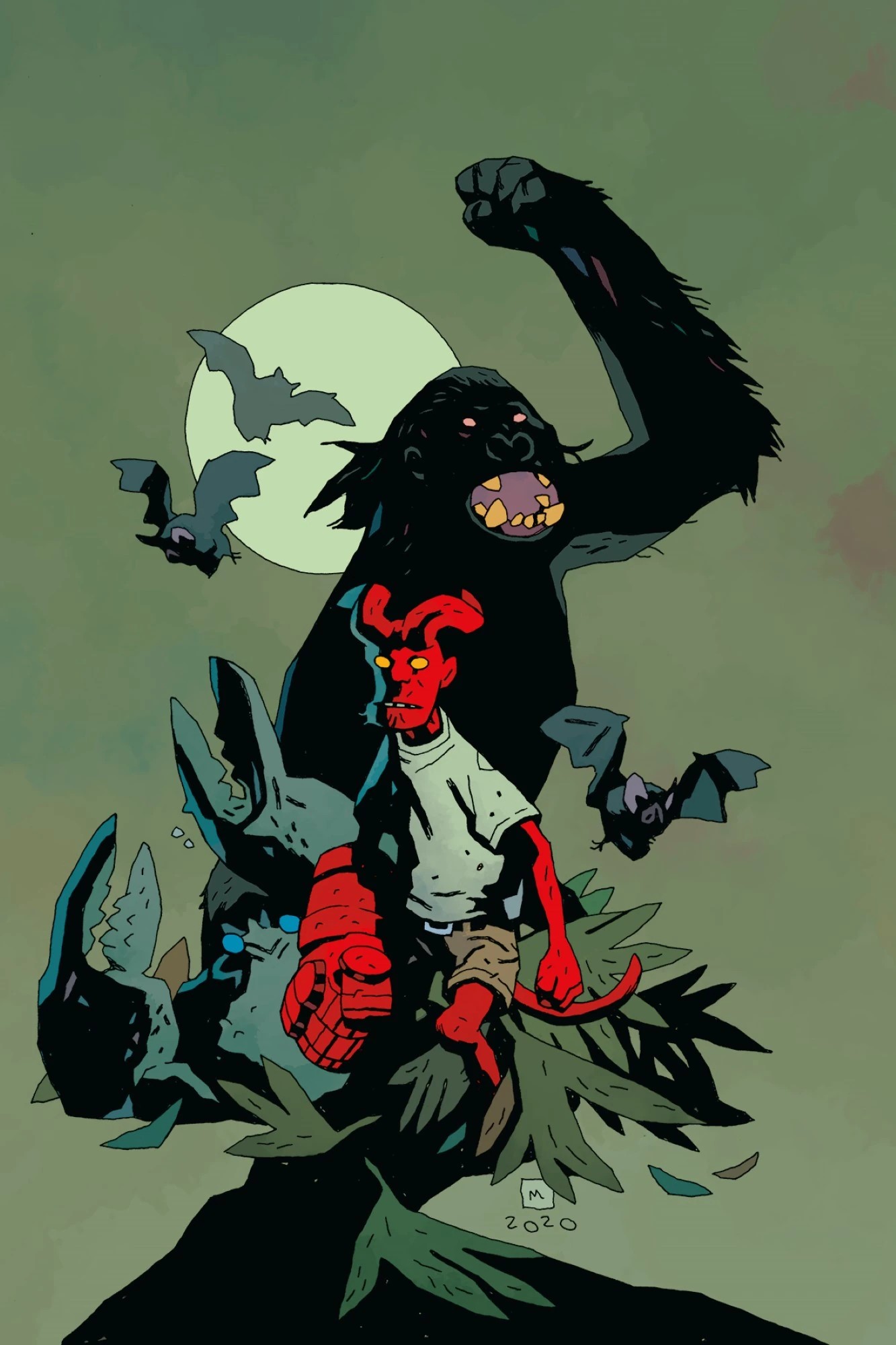 Issue #1
Variant cover by Mike Mignola
with Dave Stewart